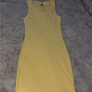 Sleeveless tan Dress